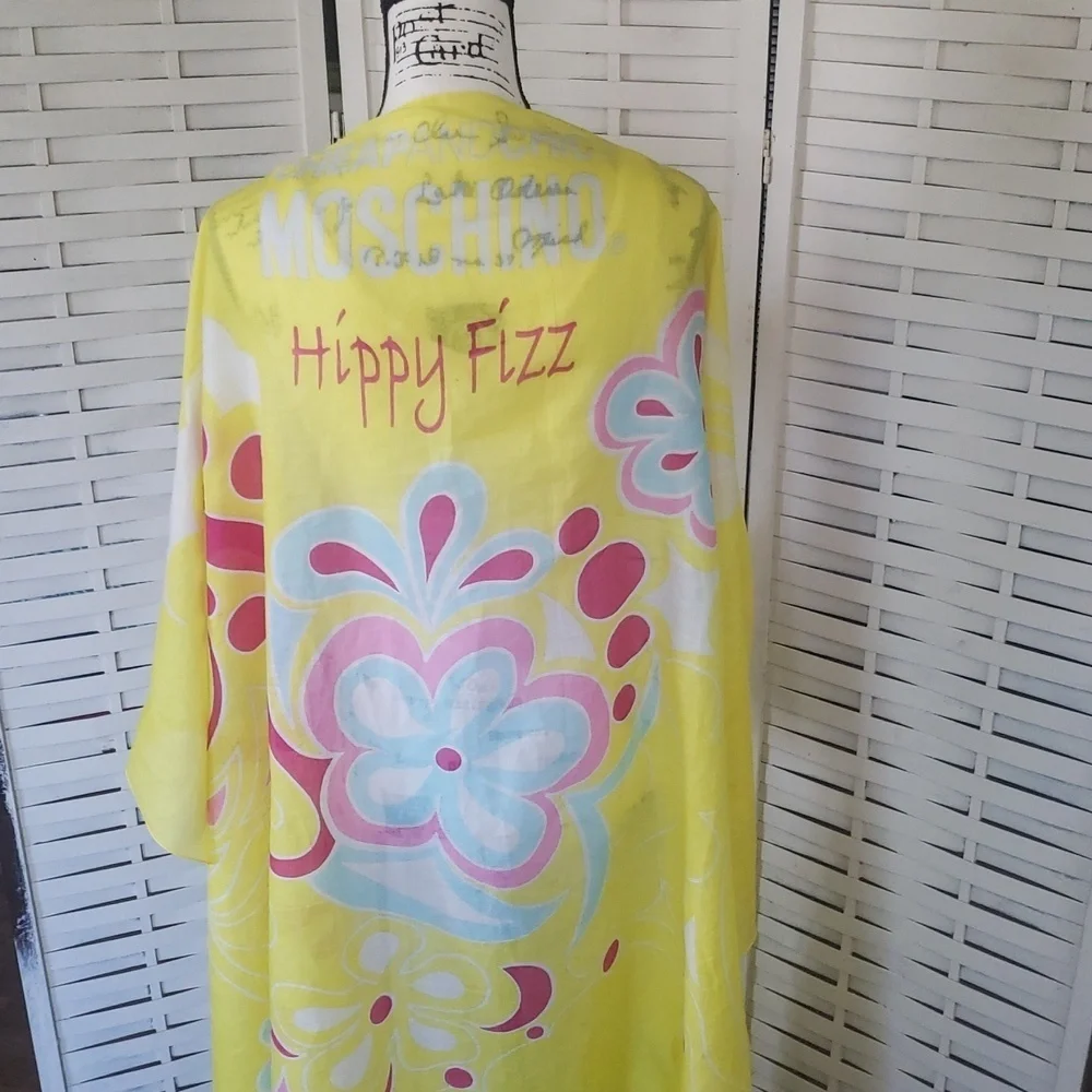Moschino Cheap And Chic Vibrant Yellow Floral Wrap Cover Up